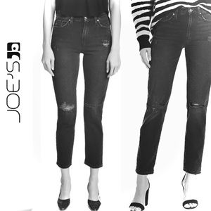 JOES JEANS | 26 | Milla High Rise Straight Ankle Distressed Nova Charcoal NWOT